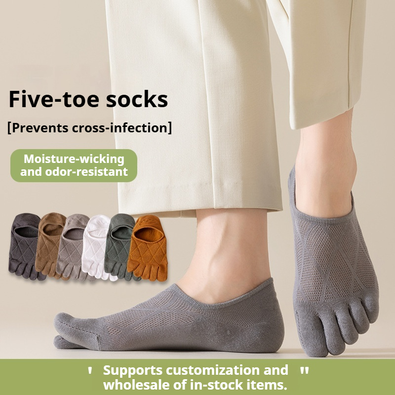 Toe Sock Split - Calcetines cortos de algodón con cinco