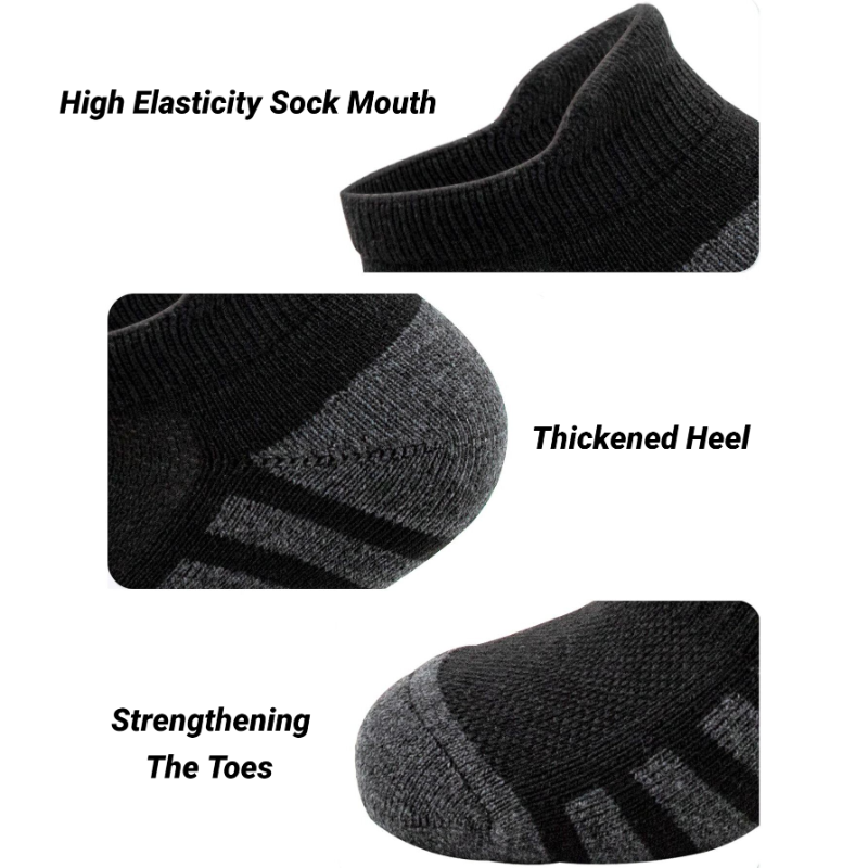 Athletic Sock Cushion - Calcetines deportivos de corte bajo para