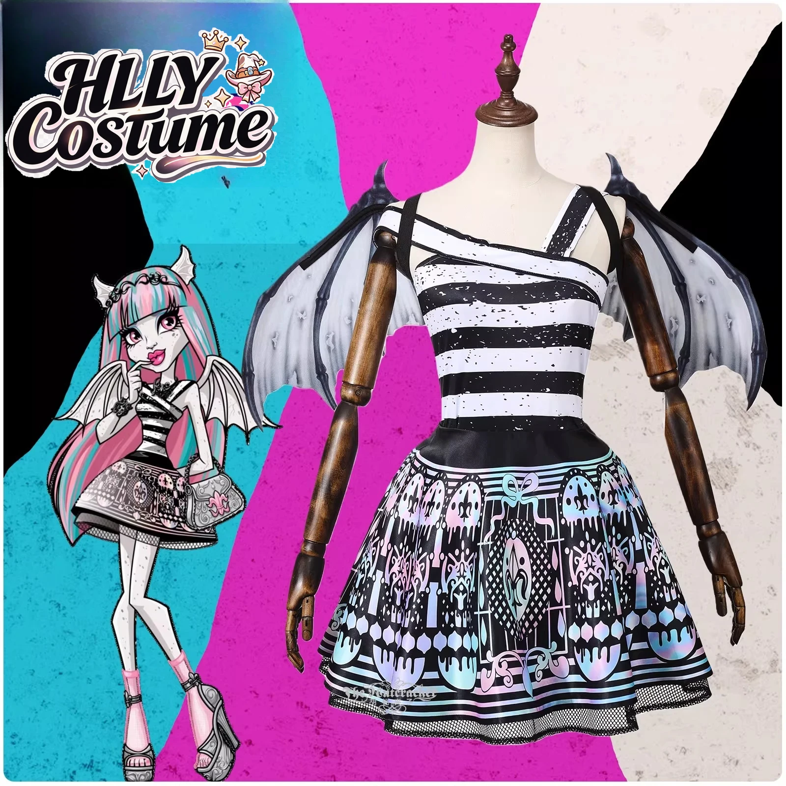 Disfraz de cosplay de Rochelle - Dress Sock Men reseña y precio